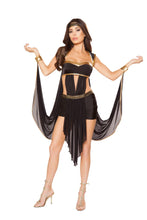 10081 - 2pc Midnight Goddess - Roma Costume - Rave Costume  - 2