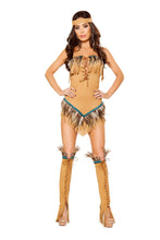 10102 - 2pc Native American Seductress - Roma Costume - Rave Costume  - 1