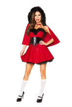 3pc Little Red Damsel Costume