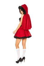 3pc Little Red Damsel Costume