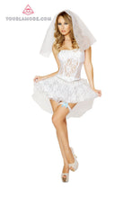 4PC Sexy Newlywed Costume - Roma Costume, Costumes - YourLamode - 1