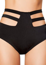 Solid High-Waisted Strapped shorts - High-Waisted, Roma Costume, YourLamode