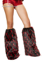 Two Tone Furry Leg Warmers - Roma Costume, Accessories - YourLamode - 2