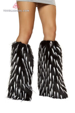 Two Tone Furry Leg Warmers - Roma Costume, Accessories - YourLamode - 3
