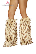 Two Tone Furry Leg Warmers - Roma Costume, Accessories - YourLamode - 4