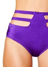 Solid High-Waisted Strapped shorts - High-Waisted, Roma Costume, YourLamode