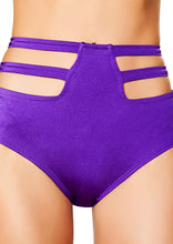 Solid High-Waisted Strapped shorts - High-Waisted, Roma Costume, YourLamode
