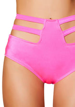 Solid High-Waisted Strapped shorts - High-Waisted, Roma Costume, YourLamode