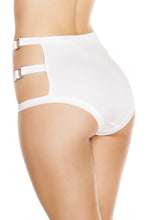 White triple strap high waisted shorts - Festival Wear, Roma Costume, YourLamode