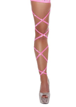 Pair of 100" Rhinestone Leg Wraps - Rave Costume, Roma Costume, YourLamode