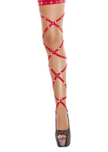 Pair of 100" Rhinestone Leg Wraps - Rave Costume, Roma Costume, YourLamode