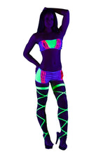 shorts Set with Vinyl Strip Detail - Roma Costume,  - YourLamode - 2