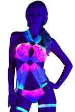 Hologram Monokini with Square Ring Detail - Roma Costume, Glow In Dark - YourLamode - 1