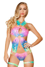 Hologram Monokini with Square Ring Detail - Roma Costume, Glow In Dark - YourLamode - 2