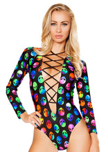Lace up Long Sleeved Bodysuit - Alien Bodysuit, Roma Costume, YourLamode
