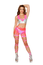 2pc Two Tone Hologram shorts Set - Roma Costume, Two Tone shorts - YourLamode - 1