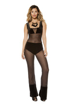 Velvet and Sheer Mesh Jumpsuit - Rave Party, Roma Costume, YourLamode