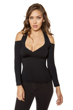 Long-Sleeved Top with Cutout Shoulders - Rave Party, Roma Costume, YourLamode