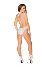 V Neck Sequin Rave Bodysuit
