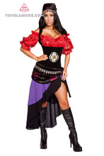 6pc Gorgeous Gypsy Costume - Roma Costume, Gypsy Costumes - YourLamode - 1