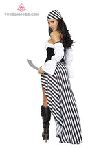 Black White Pirate Costume - Roma Costume, Costumes - YourLamode - 2