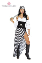 Black White Pirate Costume - Roma Costume, Costumes - YourLamode - 1