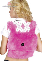 Fur Back Pack - Roma Costume, Accessories - YourLamode - 1
