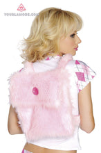 Fur Back Pack - Roma Costume, Accessories - YourLamode - 2