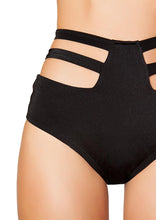Solid High-Waisted Strapped shorts - High-Waisted, Roma Costume, YourLamode