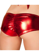 Red Metallic Mini shorts - Clothing, Roma Costume, YourLamode