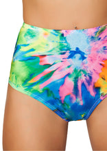 Tie Dye High Waisted shorts - High Waisted Rave shorts, Roma Costume, YourLamode