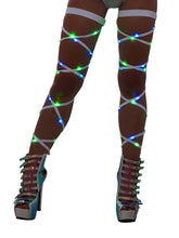 Pair Of Light up 100" Leg Straps - Light Up Wraps, Roma Costume, YourLamode