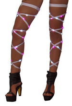 Pair Of Light up 100" Leg Straps - Light Up Wraps, Roma Costume, YourLamode