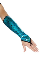Pair of Fingerless Elbow Length Mermaid Gloves - Roma Costume, Rave Costumes - YourLamode - 3