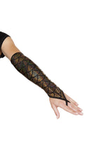 Pair of Fingerless Elbow Length Mermaid Gloves - Roma Costume, Rave Costumes - YourLamode - 1