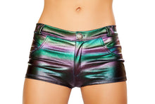 Hologram shorts with Button Front Detail - Roma Costume, Hologram shorts - YourLamode - 1