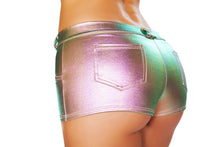 Hologram shorts with Button Front Detail - Roma Costume, Hologram shorts - YourLamode - 5