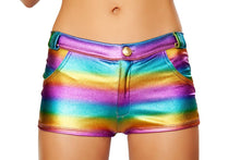 Hologram shorts with Button Front Detail - Roma Costume, Hologram shorts - YourLamode - 4