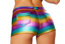 Hologram shorts with Button Front Detail - Roma Costume, Hologram shorts - YourLamode - 6