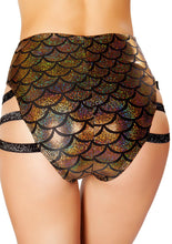 Mermaid High-Waisted Side Strapped shorts - Mermaid High-Waisted shorts, Roma Costume, YourLamode