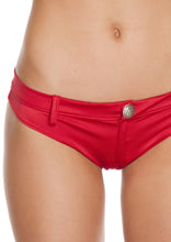 Red Extreme Rave Booty shorts - Clothing, Roma Costume, YourLamode