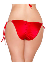 Tie Side Bikini Bottom with Pucker Back - Bikini Bottom, Roma Costume, YourLamode