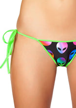 Printed Tie Side Pucker Back Bikini Bottom - Tie Side Pucker Back, Roma Costume, YourLamode