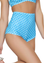 Turq Polka Waisted shorts - Clothing, Roma Costume, YourLamode