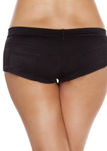 Black Low Rise Rave shorts - Clothing, Roma Costume, YourLamode