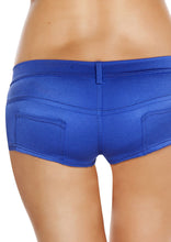 Royal Blue Low Rise Rave shorts - Clothing, Roma Costume, YourLamode