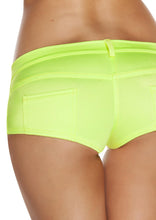 Yellow Low Rise Rave shorts - Clothing, Roma Costume, YourLamode