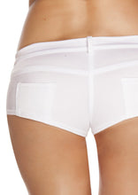 White Low Rise Rave shorts - Clothing, Roma Costume, YourLamode
