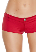Red Low Rise Rave shorts - Clothing, Roma Costume, YourLamode