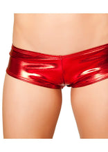 Red Metallic Mini shorts - Clothing, Roma Costume, YourLamode